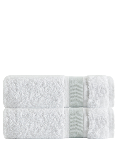 Enchante Home Unique Turkish Cotton 2-piece Bath Towel Set In Green