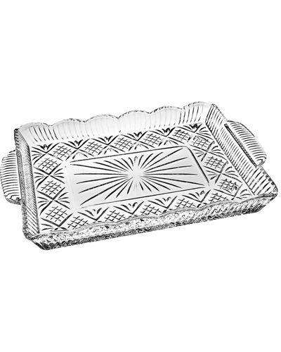 Godinger Dublin Scalloped Tray In Clear