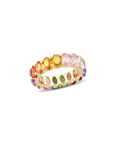 Rina Limor 14k 9.12 Ct. Tw. Sapphire Eternity Ring