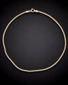 ITALIAN GOLD 14K ITALIAN GOLD HOLLOW ROPE ANKLET