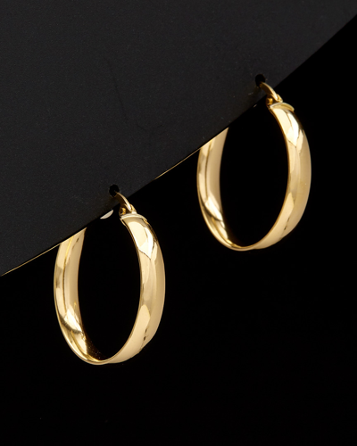 Italian Gold 18k  Hoops