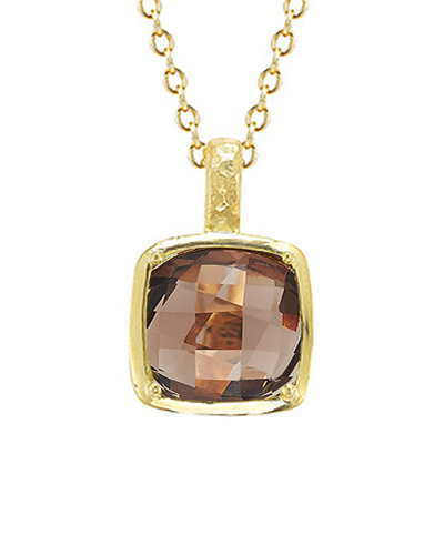 I. Reiss 14k 6.00 Ct. Tw. Smokey Topaz Necklace