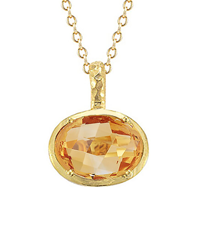 I. Reiss 14k 6.50 Ct. Tw. Citrine Necklace