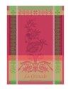 Garnier Thiebaut Grenade Rose Kitchen Towel In Rose