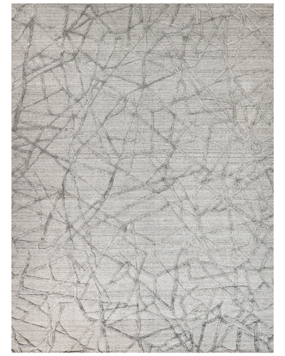 Exquisite Rugs Windsor Hand-loomed New Zealand Wool & Bamboo Silk Area Rug In Gray