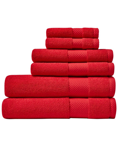 Lacoste Heritage Supima Cotton 6pc Towel Set In Formula