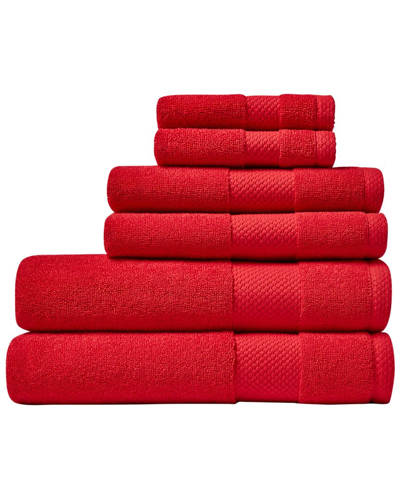 LACOSTE LACOSTE HERITAGE SUPIMA COTTON 6PC TOWEL SET