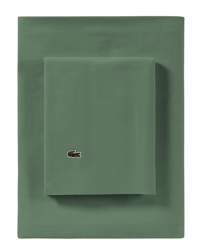 Lacoste Percale Solid Pillowcase Pair