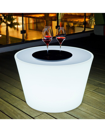 Smart & Green Bass Bluetooth Indoor/outdoor Led Table In White