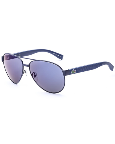 Lacoste Purple Aviator Unisex Sunglasses L185s 424 60