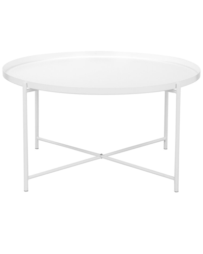 Pangea Home Rhonda Coffee Table In White