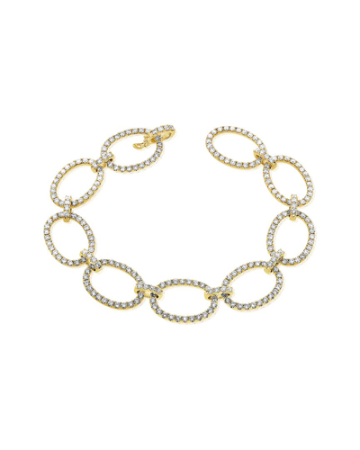 Sabrina Designs 14k 5.49 Ct. Tw. Diamond Oval Link Bracelet