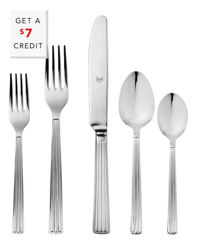 Mepra Sole 5pc Cutlery Set With $7 Credit In Silver