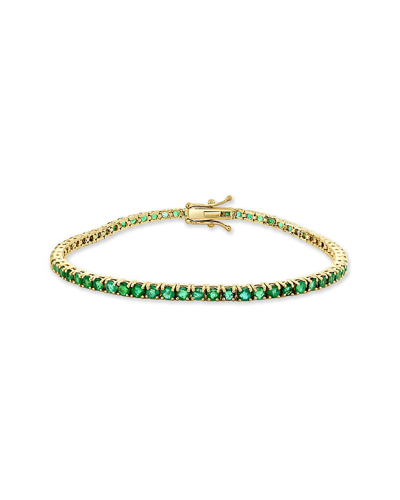Sabrina Designs 14k 4.02 Ct. Tw. Emerald Tennis Bracelet