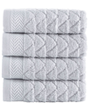 BROOKS BROTHERS BROOKS BROTHERS HERRINGBONE 4PC WASH TOWELS