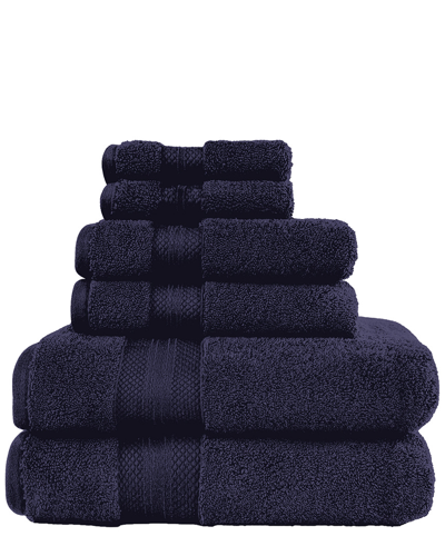 Superior Turkish Highly Absorbent Solid 6pc Ultra-plush Towel Set