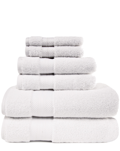 Superior Turkish Highly Absorbent Solid 6pc Ultra-plush Towel Set