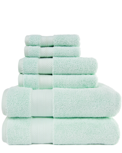 Superior Turkish Highly Absorbent Solid 6pc Ultra-plush Towel Set