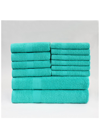 Superior Eco-friendly 12pc Absorbent Towel Set In Turquoise