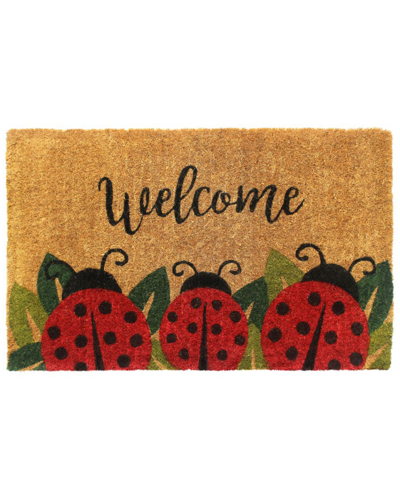 Master Weave Ladybug Coir Hand-loomed Doormat
