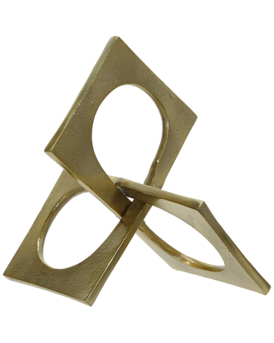 Sagebrook Home Metal Square Links In Gold