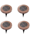 BELL + HOWELL BELL + HOWELL 4 LED ROUND OUTDOOR DISK LIGHTS - 4 PACK