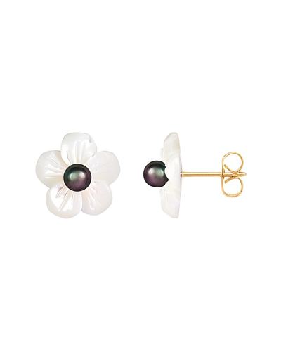 Splendid Pearls 14k 4-4.5mm Pearl Earrings