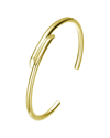 RACHEL GLAUBER RACHEL GLAUBER 14K PLATED BANGLE BRACELET