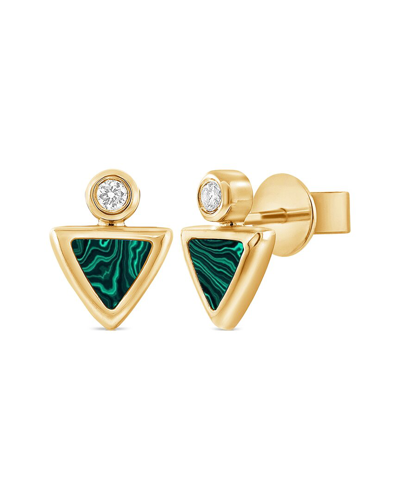 Sabrina Designs 14k 0.58 Ct. Tw. Diamond Triangle Studs