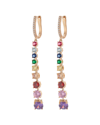 Eye Candy La Luxe Collection 18k Plated Cz Drop Earrings