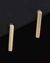 ITALIAN GOLD 14K ITALIAN GOLD BAR STUDS