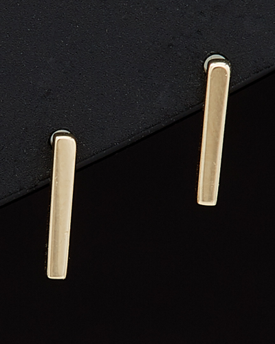 Italian Gold Bar Studs