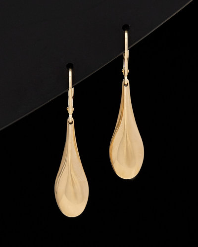 Italian Gold Teardrop Earrings