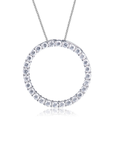 Genevive Silver Pendant Necklace