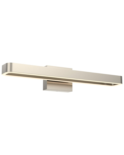 Villa 408 Aria 24in Rectangular Swivel Vanity Wall Sconce In Silver