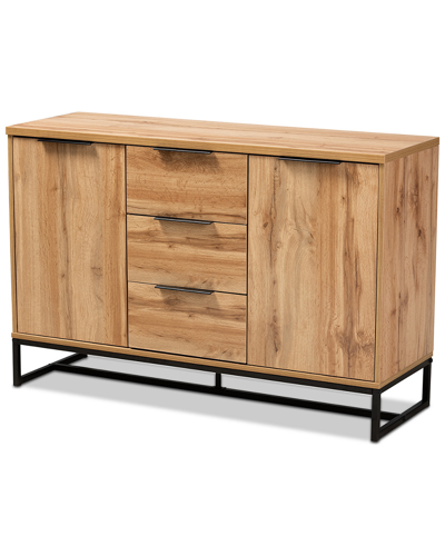 Baxton Studio Reid Industrial 3-drawer Sideboard Buffet