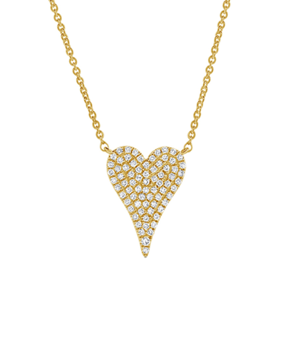 Sabrina Designs 14k 0.17 Ct. Tw. Diamond Heart Necklace