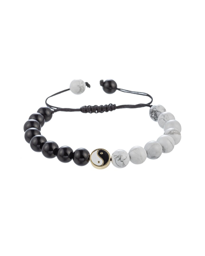 Eye Candy La Howlite Yin & Yang Agate Bracelet