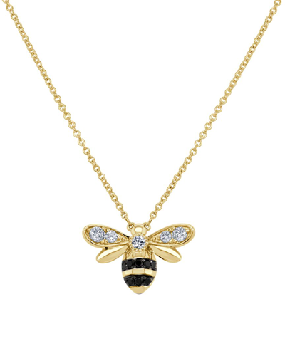 Sabrina Designs 14k 0.45 Ct. Tw. Diamond Bumble Bee Pendant Necklace