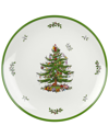Spode Christmas Tree Melamine Platter In Green