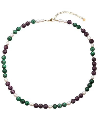 Eye Candy La Pearl Lily Multicolor Beaded Necklace