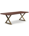 URBIA URBIA BROOKS 92IN X BASE DINING TABLE