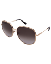Ferragamo Unisex Sf277s 61mm Sunglasses In Gold