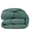 Unikome 100 Cotton Fabric Baffled Box All Season Colored Goose Feather Down Comforter Collection In Green