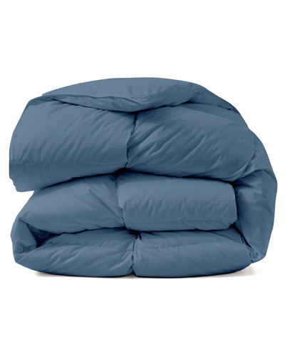 Unikome All-seasons Pleated Down Comforter In Navy