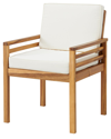 ALATERRE ALATERRE FURNITURE OKEMO ACACIA OUTDOOR DINING CHAIR WITH CUSHION