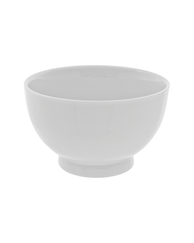 Ten Strawberry Street Set Of 6 Classic White Footed Rice Bowl