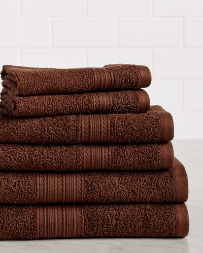 Superior Eco-friendly 6pc Solid Absorbent Towel Set