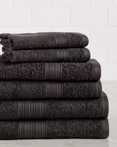 Superior Eco-friendly 6pc Solid Absorbent Towel Set
