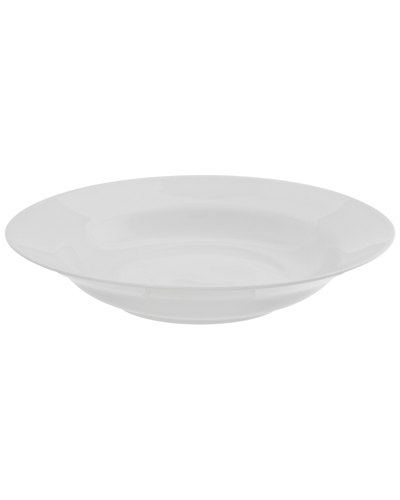 Ten Strawberry Street White Set Of 6 9.25in Rimmed Soup Bowls